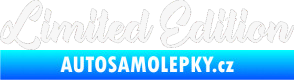 Samolepka Limited edition 006 bílá