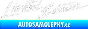Samolepka Limited edition new 001 v řádce bílá