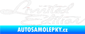 Samolepka Limited edition old bílá