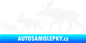 Samolepka Losí rodinka levá bílá