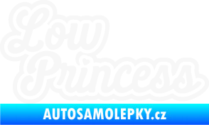 Samolepka Low princess nápis bílá