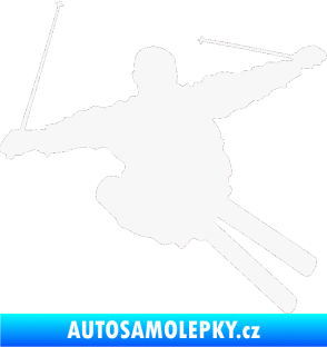 Samolepka Lyžař 001 pravá bílá