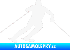 Samolepka Lyžař 003 pravá bílá