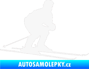 Samolepka Lyžař 009 pravá bílá