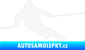 Samolepka Lyžař 015 levá bílá