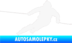 Samolepka Lyžař 015 pravá bílá