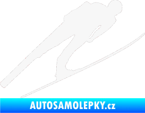 Samolepka Lyžař 016 pravá bílá