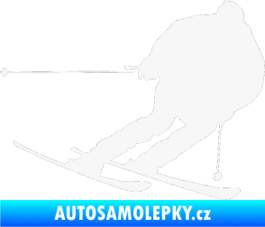 Samolepka Lyžař 019 pravá bílá