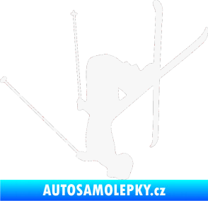Samolepka Lyžař 023 levá bílá