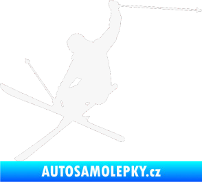 Samolepka Lyžař 024 levá bílá