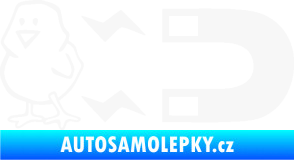 Samolepka Magnet na ptáky levá bílá