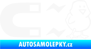Samolepka Magnet na ptáky pravá bílá