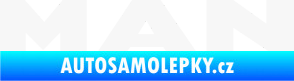 Samolepka MAN nápis bílá
