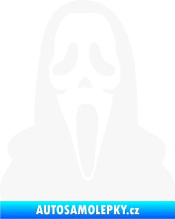 Samolepka Maska 001 scream bílá