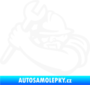 Samolepka Mechanik 001 levá bílá