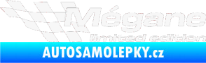 Samolepka Mégane limited edition levá bílá