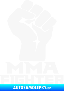 Samolepka MMA Fighter 001 pravá pěst bílá