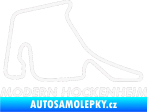 Samolepka Okruh Modern Hockenheim bílá