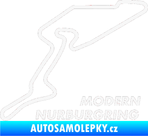 Samolepka Okruh Modern Nurburgring bílá
