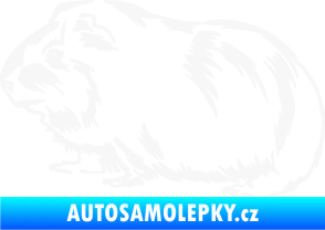 Samolepka Morče 002 levá bílá