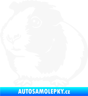 Samolepka Morče 003 levá bílá