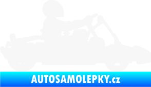 Samolepka Motokára 001 pravá bílá