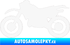 Samolepka Motorka 003 levá bílá