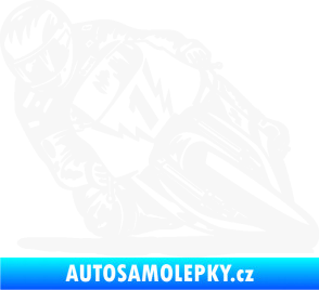Samolepka Motorka 051 levá bílá
