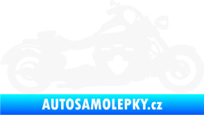 Samolepka Motorka 056 pravá bílá