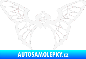 Samolepka Motýl 001 pravá bílá