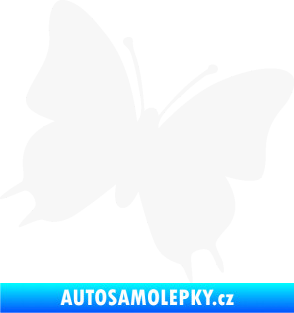 Samolepka Motýl 007 pravá bílá