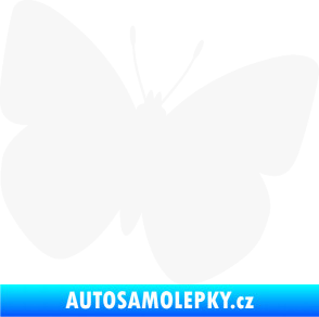 Samolepka Motýl 011 pravá bílá