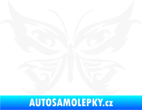 Samolepka Motýl 012 bílá
