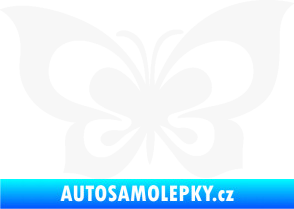 Samolepka Motýl 013 bílá