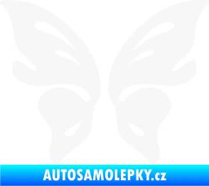 Samolepka Motýl 018 bílá