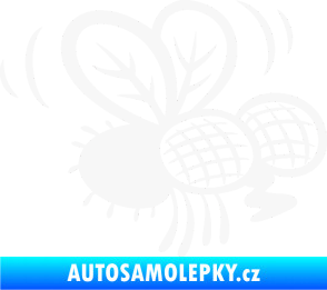 Samolepka Moucha 002 pravá bílá