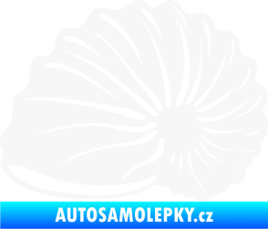 Samolepka Mušle 002 levá ulita bílá
