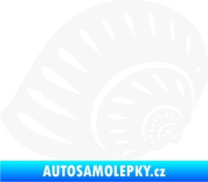 Samolepka Mušle 004 levá ulita bílá