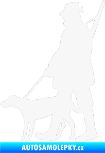 Samolepka Myslivec 002 levá bílá