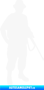 Samolepka Myslivec 004 pravá bílá