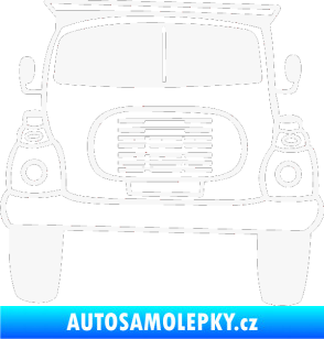 Samolepka Nákladní auto karikatura bílá