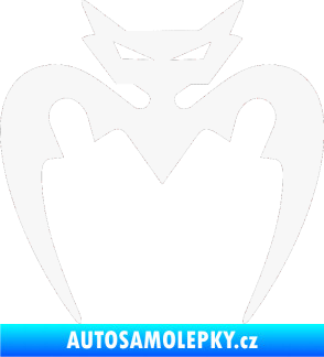 Samolepka Netopýr 001  bílá