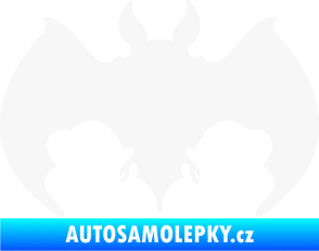 Samolepka Netopýr 002 bílá