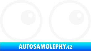 Samolepka Oči 006 pravá bílá