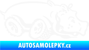 Samolepka Off Road 006 pravá hroch bílá