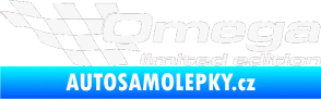Samolepka Omega limited edition levá bílá