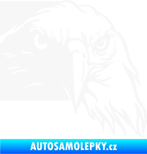 Samolepka Orel 010 pravá hlava bílá