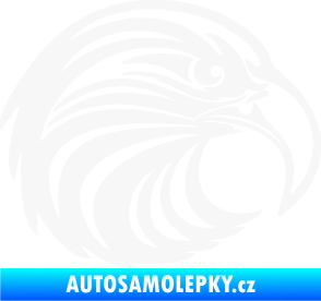 Samolepka Orel 012 pravá hlava bílá