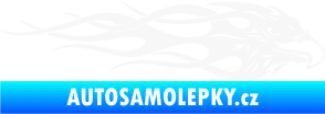 Samolepka Orel 016 pravá v plamenech bílá