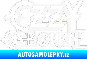 Samolepka Ozzy Osbourne 001 bílá